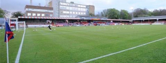 The EBB Stadium at the Recreation Ground is one of Football grounds.