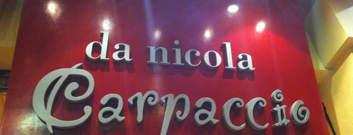 Da Nicola Carpaccio is one of Restaurantes y cafeterías con carta para celíacos.