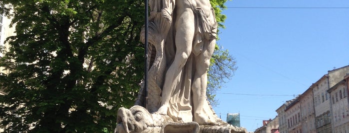 Фонтан Нептун / Neptune Fountain is one of Львов.