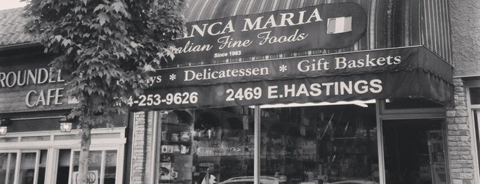 Bianca-Maria Italian Foods is one of Vancouver East Village in Hastings Sunrise.