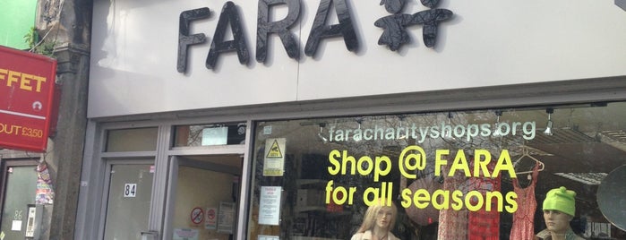 FARA is one of London Thrift Shops.