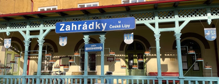 Železniční stanice Zahrádky u České Lípy is one of Železniční stanice ČR: Z-Ž (14/14).