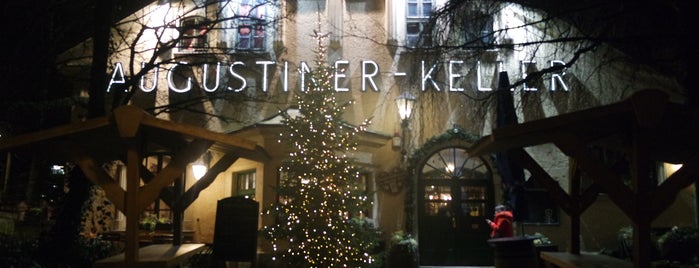 Augustiner-Keller is one of Tempat yang Disimpan Justin.