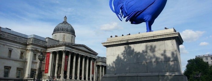 Trafalgar Square is one of London.