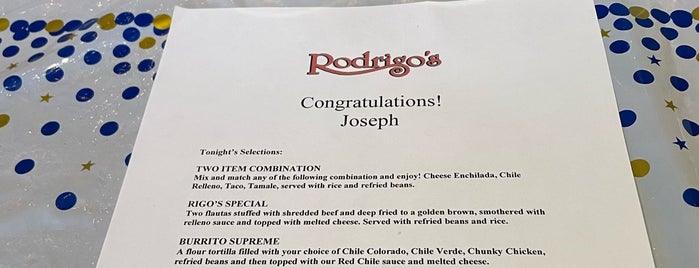 Rodrigo's Mexican Grill is one of Lunch.