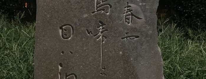 芭蕉句碑「行春や 鳥啼き魚の 目ハ泪」 is one of RWの道路記念碑訪問記録.