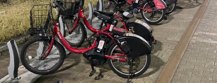 H1-03.Shinonome Station - Tokyo Koto City Bike Share is one of 東京の東側のバイクシェアのサイクルポート🚲.