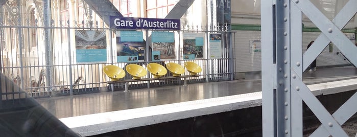 Métro Gare d'Austerlitz [5,10] is one of Paris: husband's hometown ♥.