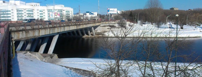 Мост через Свислочь (улица Орловская) is one of Tempat yang Disukai Stanisław.
