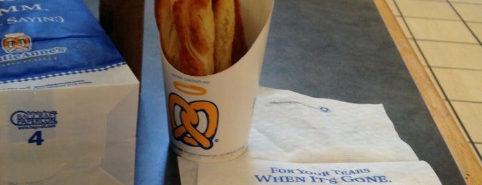 Auntie Anne's is one of Hot dogs.