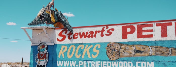 Stewart's Petrified Wood is one of Route 66 Roadtrip.