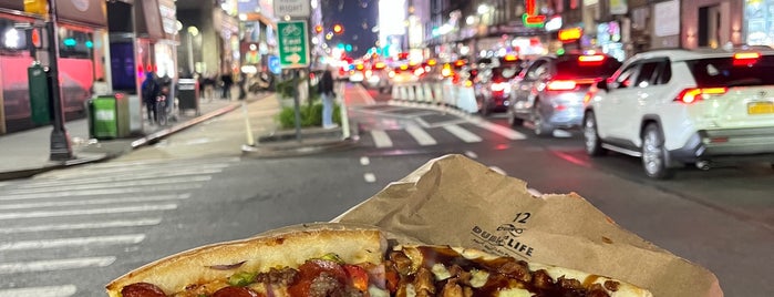 2 Bros. Pizza is one of NYC for Damo & Yuko.