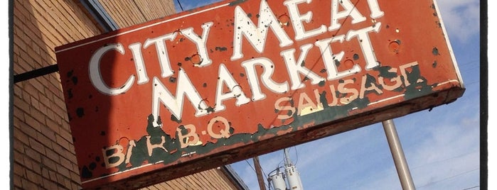 City Meat Market is one of Texas Monthly Top 50 BBQ Joints In The World 2013.