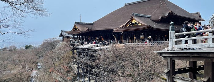 The Stage of Kiyomizu is one of Kyoto.