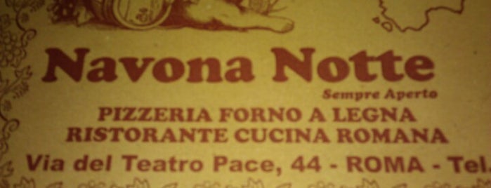 Ristorante Pizzeria Navona Notte is one of roma eat.