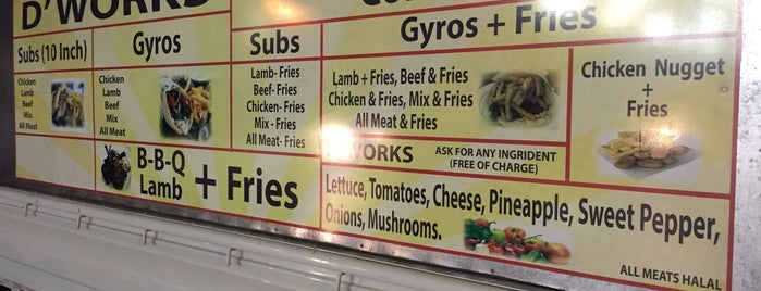 D Works Gyros is one of My Fav Places.