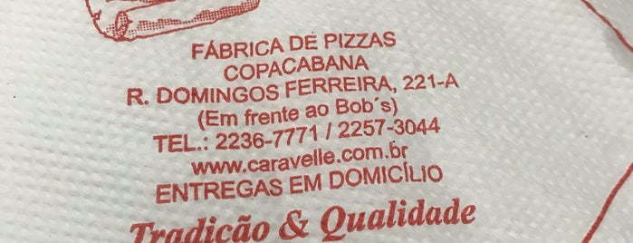 Caravelle Pizzaria is one of Foodporn: Rio de Janeiro.