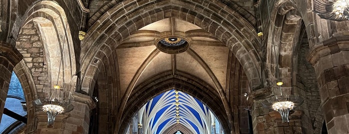 St. Giles' Cathedral is one of Edinburgh.