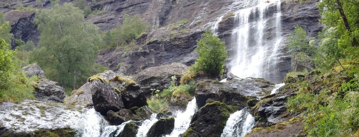 Åsafossen Waterfall is one of Norsko.