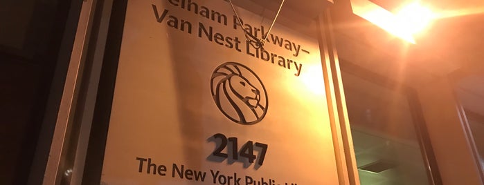 New York Public Library - Van Nest is one of New York Public Libraries.