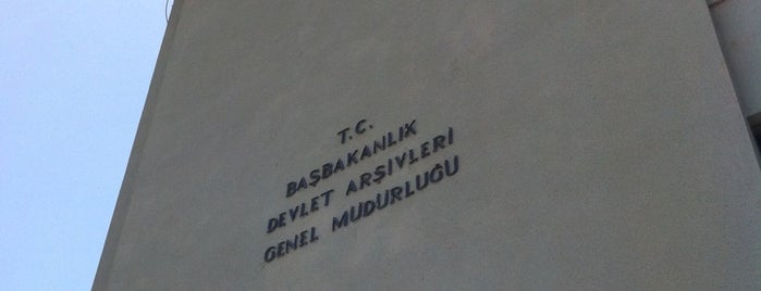 Devlet Arşivleri Genel Müdürlüğü is one of Tempat yang Disukai Gülin.