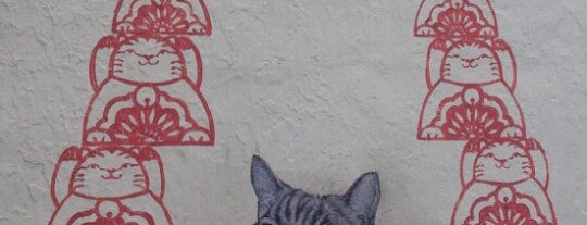 Penang Street Art : Love Me Like Your Fortune Cat is one of Penang Street Art.