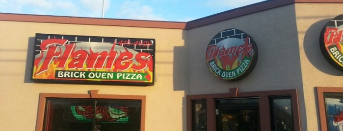 Flames Brick Oven Pizza is one of Pizza.