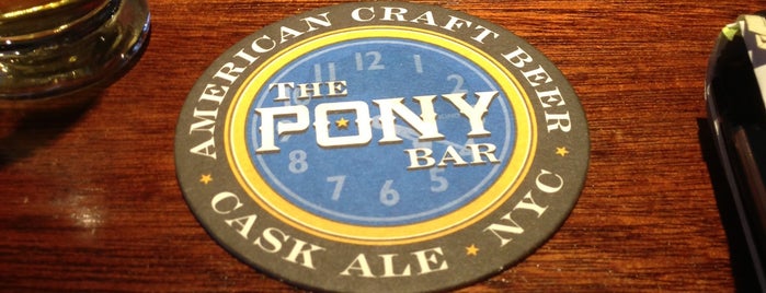 The Pony Bar is one of NYC to-dos.