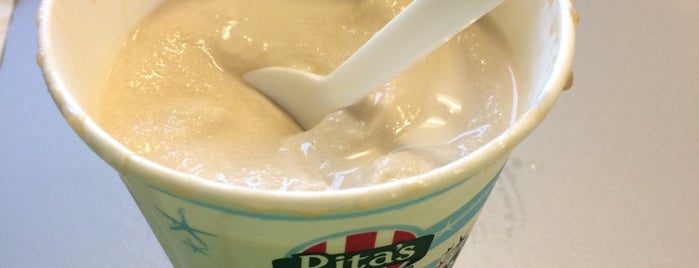 Rita's Italian Ice & Frozen Custard is one of Tempat yang Disimpan Meredith.