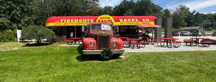 The Firehouse Bagel Company is one of Tubing day?.