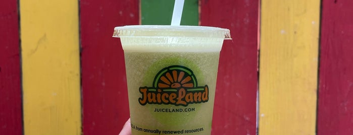 Juiceland is one of Austin/Dallas to eat.