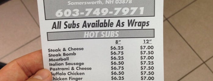Subs and Wraps is one of Dank eateries.
