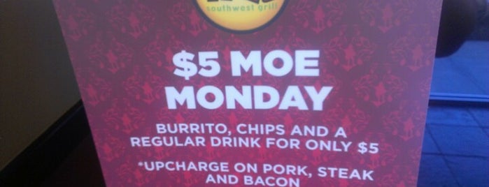 Moe's Southwest Grill is one of Jay'ın Beğendiği Mekanlar.