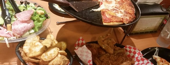 Shakey's Pizza Parlor is one of favorite places.