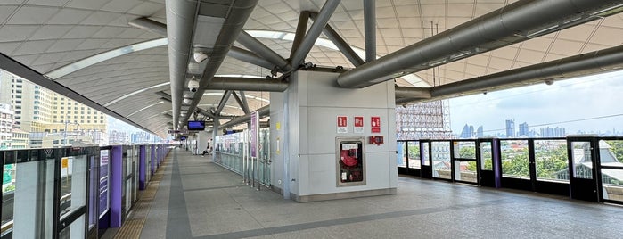 MRT Bang Kraso (PP10) is one of MRT รถไฟฟ้าสายสีม่วง.