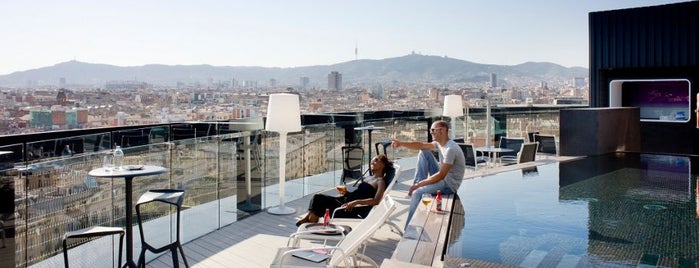 Hotel Barceló Raval is one of Rooftop bars in Barcelona.
