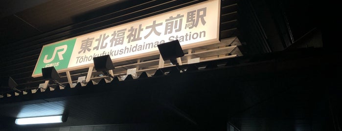 Tōhokufukushidaimae Station is one of 停車したことのある駅.