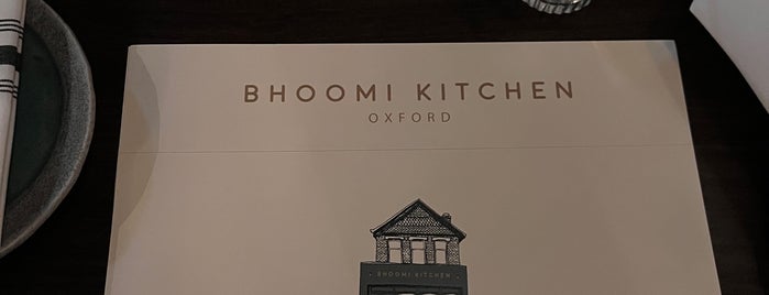 Bhoomi Kitchen is one of London, Oxford, York & Edinburgh.