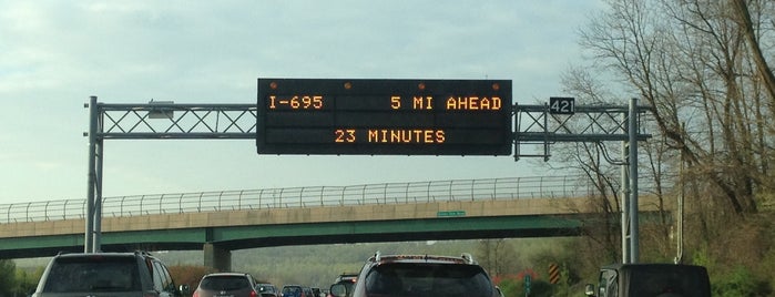 I-83 (Baltimore-Harrisburg Expressway) is one of Exits.