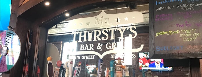 Mr. Thirsty's Bar & Grill is one of Tempat yang Disukai Doug.