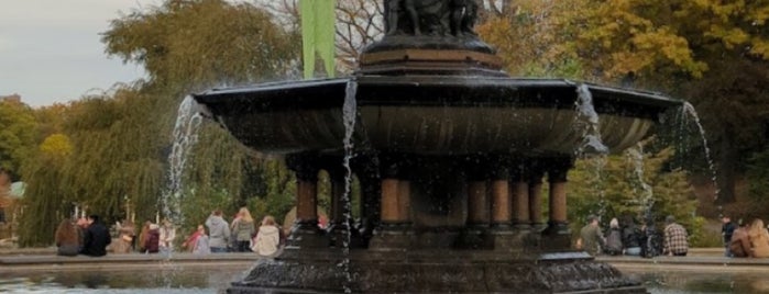Bethesda Fountain is one of New York.