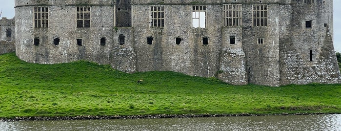 Carew Castle is one of Pembrookshire Wales.