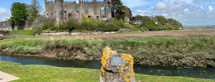 Laugharne Castle is one of Wales.