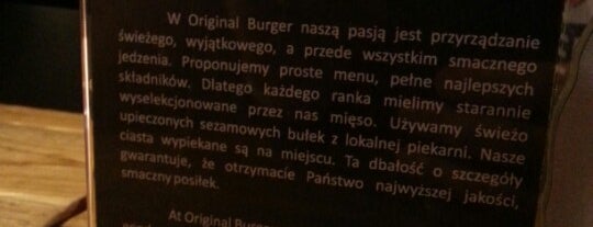 Original Burger is one of Gdk.