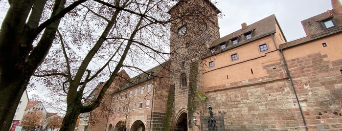 Laufer Schlagturm is one of Mittelalterliches Nürnberg.