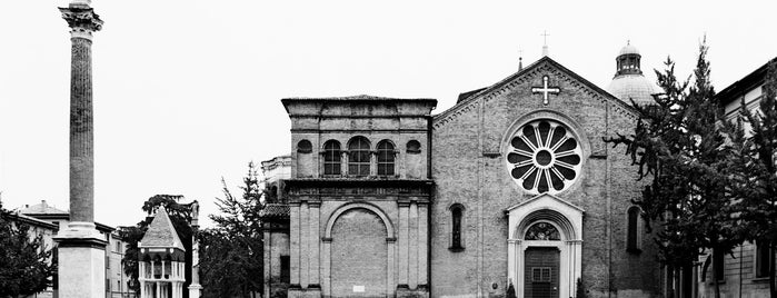 Piazza San Domenico is one of The best points of view photo Bologna Italy.