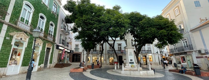Praça Luís de Camões is one of Algarve checked.