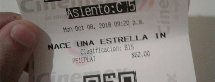Cinemex Platino is one of cines y cosa asi!!!.