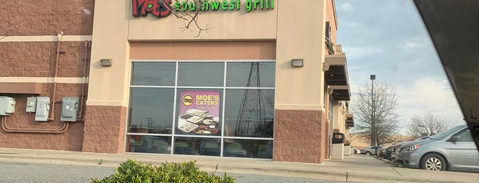 Moe's Southwest Grill is one of Elon Land.