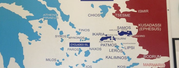 by ship TRAVEL is one of Samos.